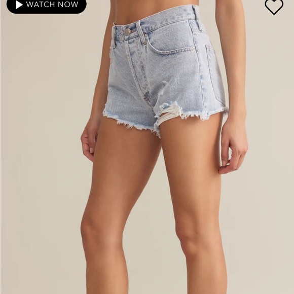 NEW Z SUPPLY classic hi-rise denim short in sun bleached indigo sz 27 - Picture 2 of 6